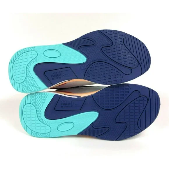 Puma RS-Fast CS Courtside Shoes Sneakers White Blue Athletic Casual 381454-01 - Picture 8 of 9